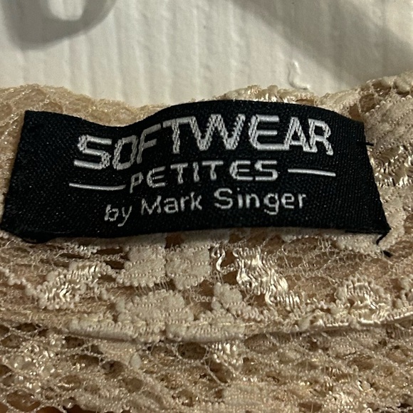 Vintage Cream Lace Long Sleeve Button Down Blouse - M - Picture 2 of 5